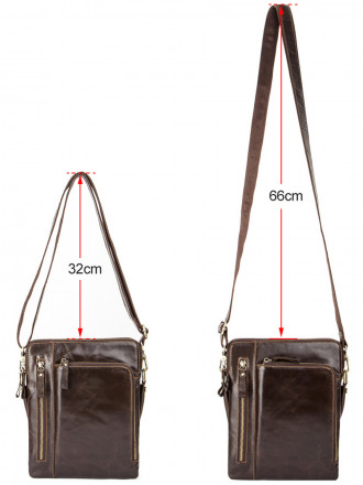 Мужская сумка на плечо Snoburg SN1550 коричневая