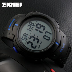 Часы SKMEI 1068 - Черный + Синий