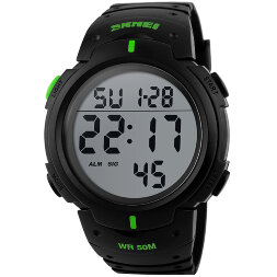 Часы SKMEI 1068 - Черный + Зеленый
