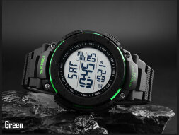 Часы SKMEI 1237 - Черный + Зеленый