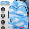 Рюкзак для девочки Snoburg + пенал в комплекте голубое небо
