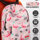 Рюкзак для девочки Snoburg + пенал в комплекте розовый фламинго