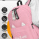 Рюкзак для девочки с ушками Snoburg розовый
