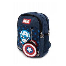 Детский рюкзак с кошельком Капитан Америка 5208 темно-синий