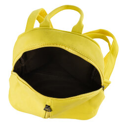 Мини рюкзак кожаный желтый