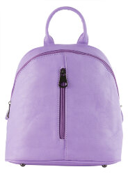 Мини рюкзак кожаный пурпурный