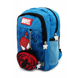Детский рюкзак с кошельком Человек Паук 5208 голубой